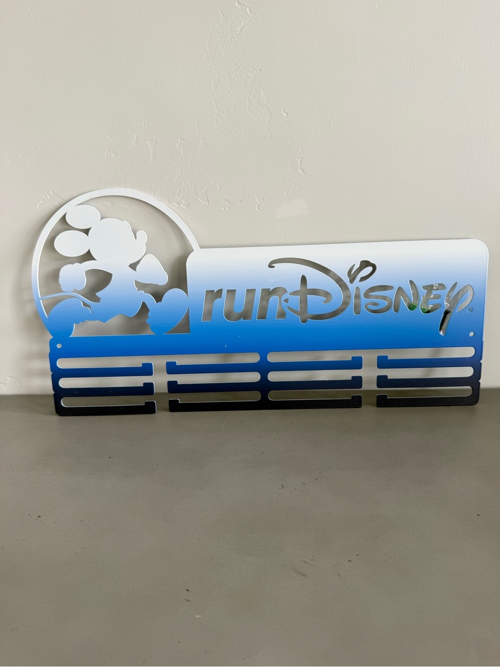 Disney Blue to White Ombre Medal Hanger NWOT